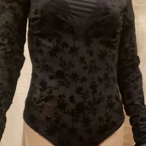 Free People Babes in Bandeaus Velvet Flocked Med